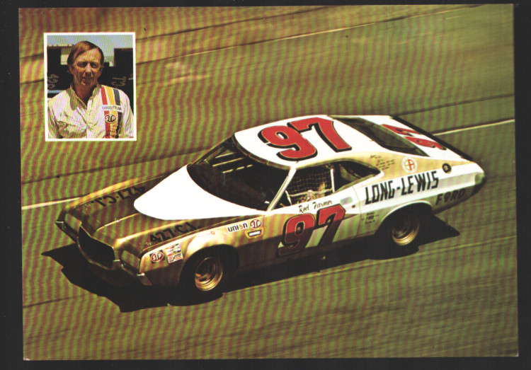 Red Farmer #97 Long-Lewis Ford NASCAR Stock Car Post Card