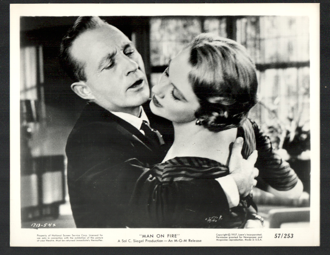 Man On Fire-Lobby Card-1957-11x14-Bing Crosby, Inger Stevens, Drama-FN/VF