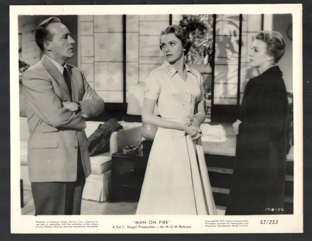 Man On Fire-Lobby Card-1957-Bing Crosby, Mary Fickett, Inger Stevens, Drama-VF