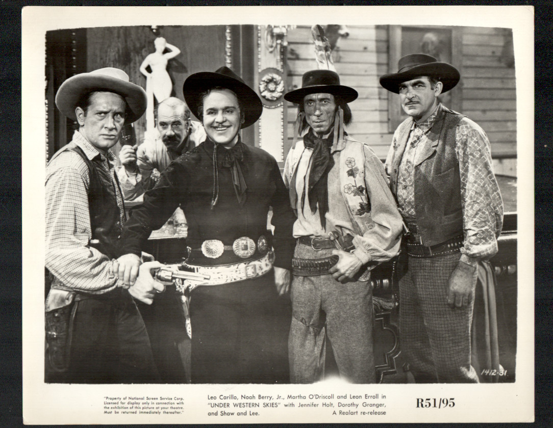 Under Western Skies-Lobby Card-1945-Leo Carrillo, Jack Ingram, Frank Lackteen-NM