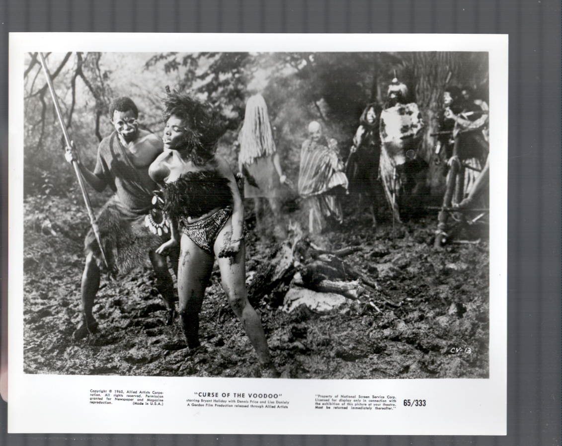 Curse of the Voodoo-Still-1965-8x10-Beryl Cunningham, Horror-VF