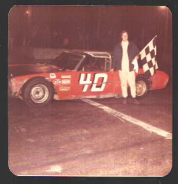 Joe Ruttman #40 Chevelle Race Car Winner Photo (1973)