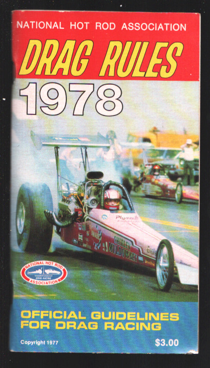 National Hot Rod Association Drag Race Rule Book-NHRA (1978)