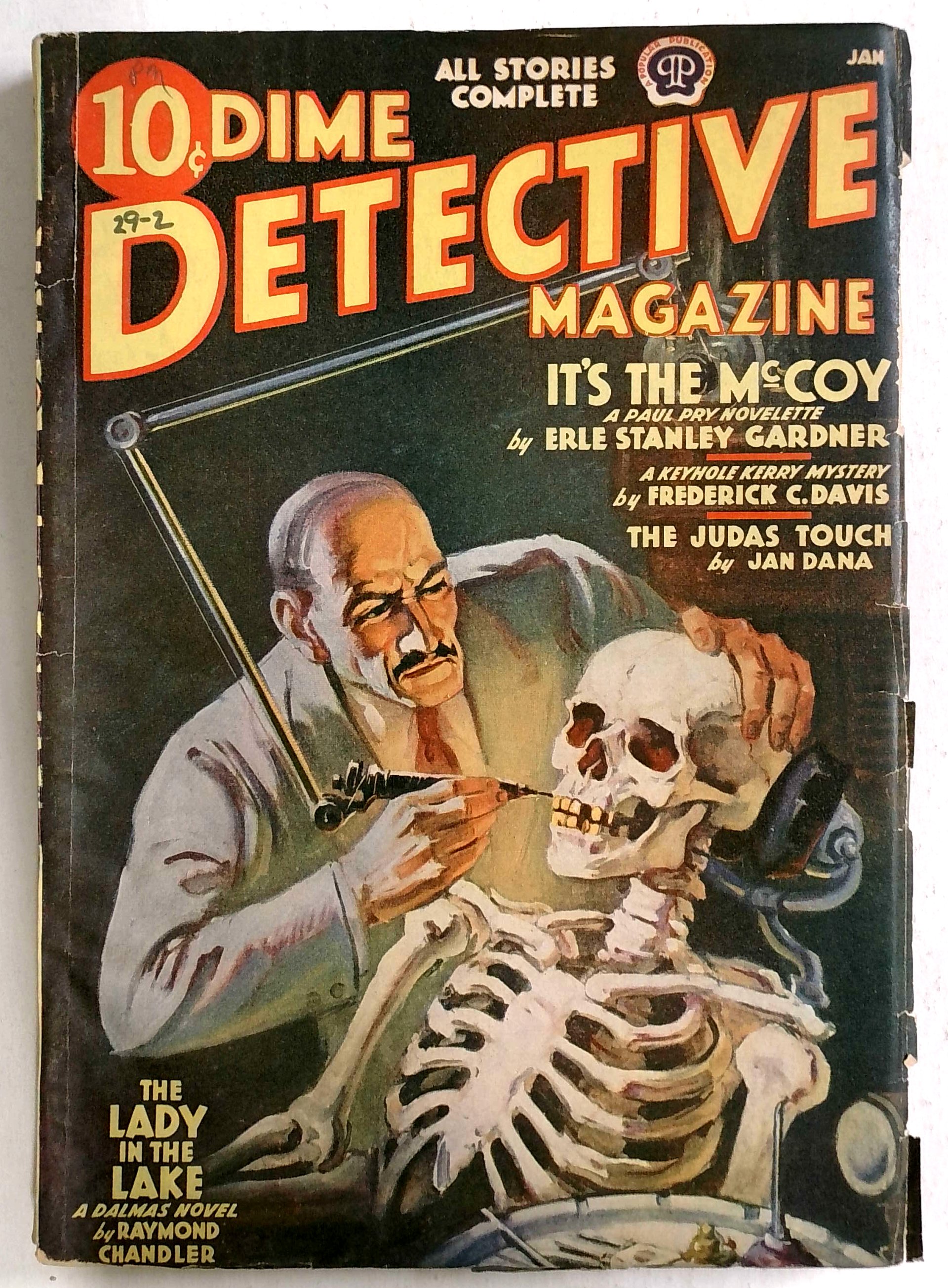 Dime Detective Magazine — January 1939