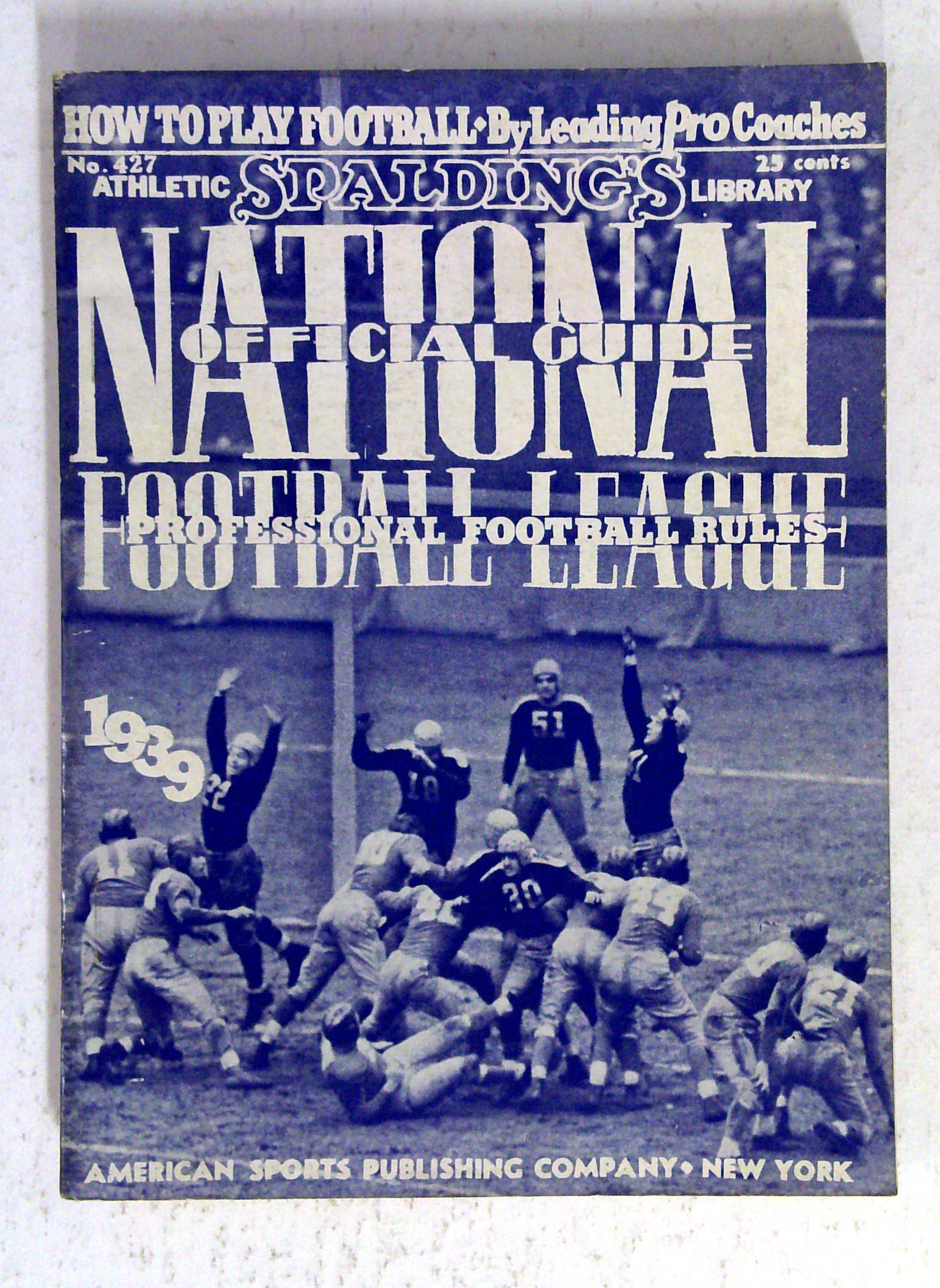 Spalding's Official National Football League Guide (1939)