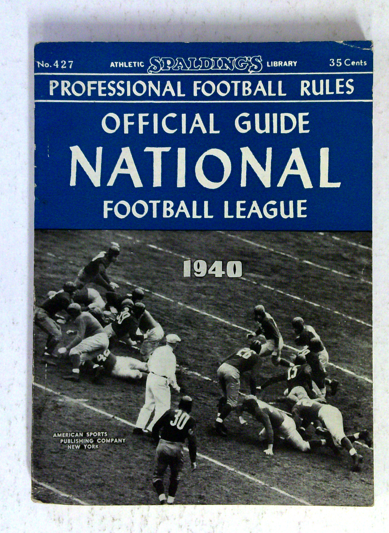 Spalding's Official National Football League Guide (1940)
