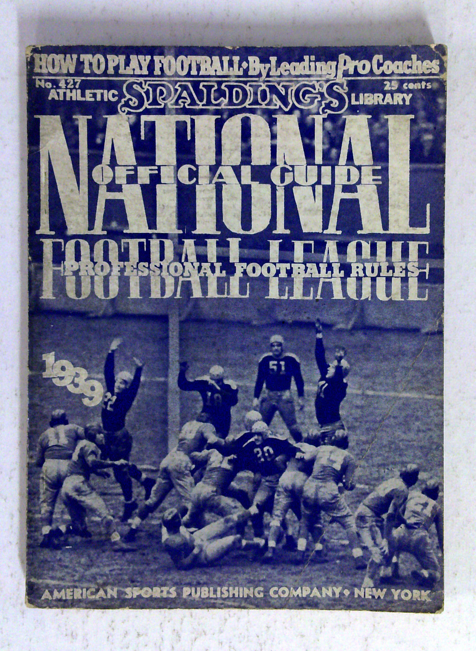 Spalding's Official National Football League Guide (1939)