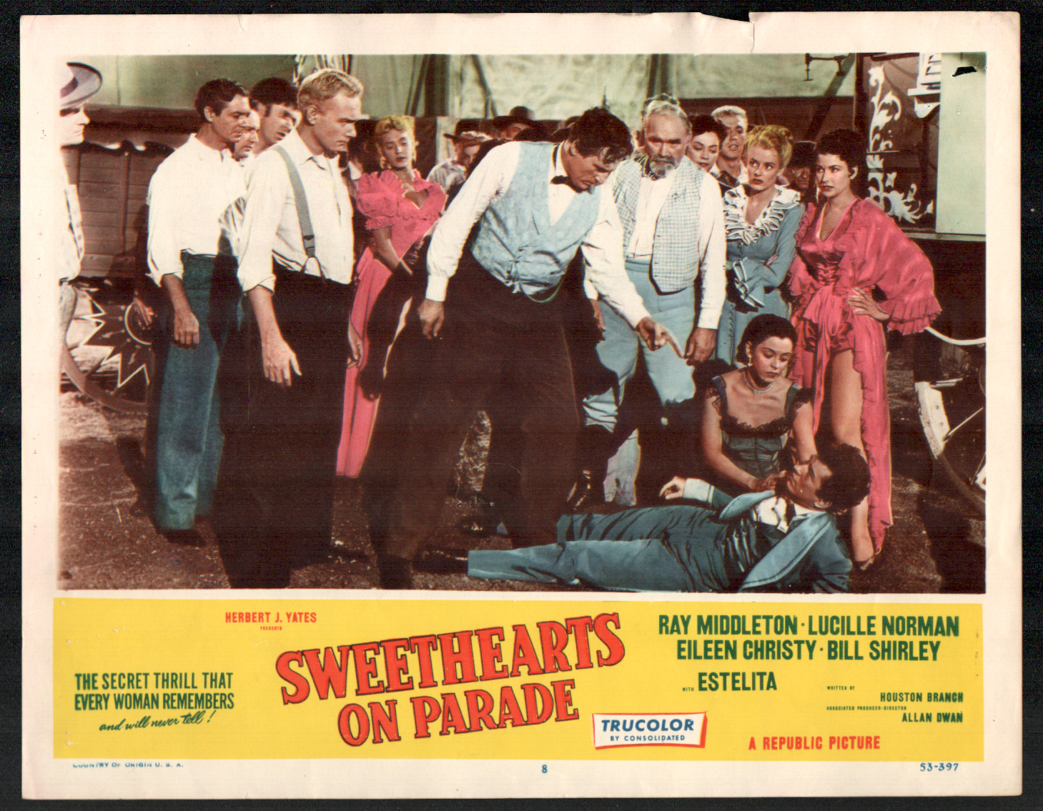Sweethearts On Parade-Lobby Card-#8-1953-Harry Carey Jr., Ray Middleton-VG