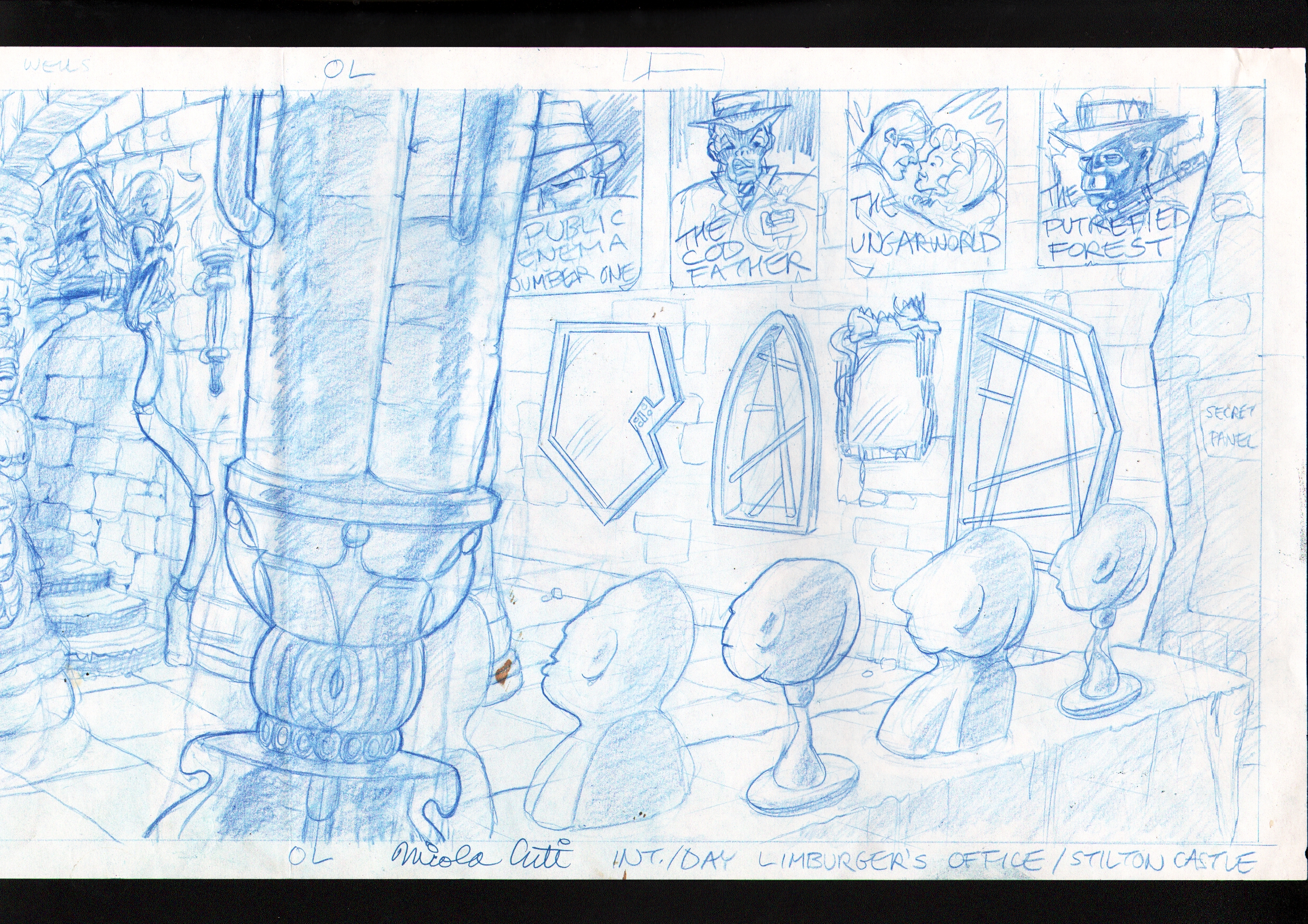 Nick Cuti Biker Mice From Mars Background Animation Art Comic Art