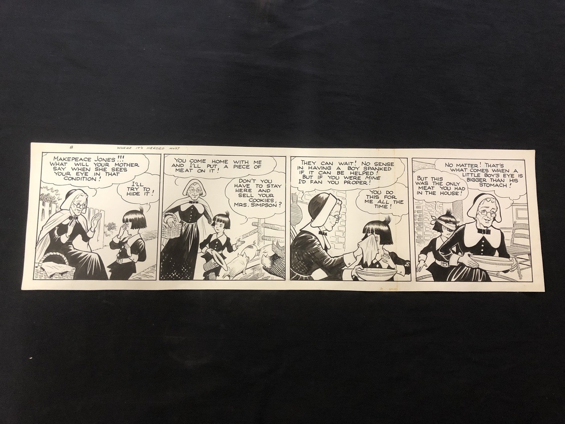 Fred Fox Original Daily Comic Strip Art Comic Art