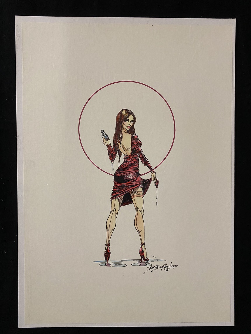 Senorita Rio Pin Up by Lela Dowling Comic Art