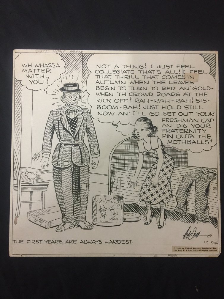 Ed Dodd Back Home Again Original Newspaper Comic Art Comic Art