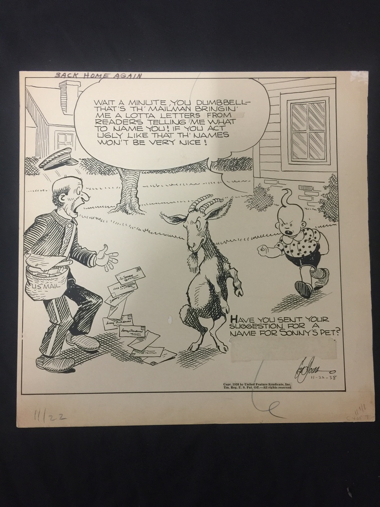 Ed Dodd Back Home Again Original Newspaper Comic Art Comic Art