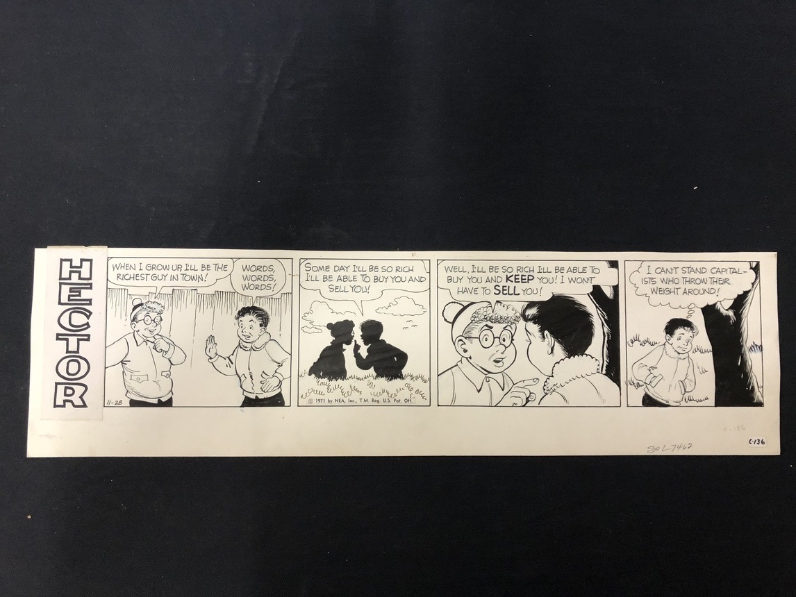 Hector Original Newspaper Comic Strip Art Comic Art