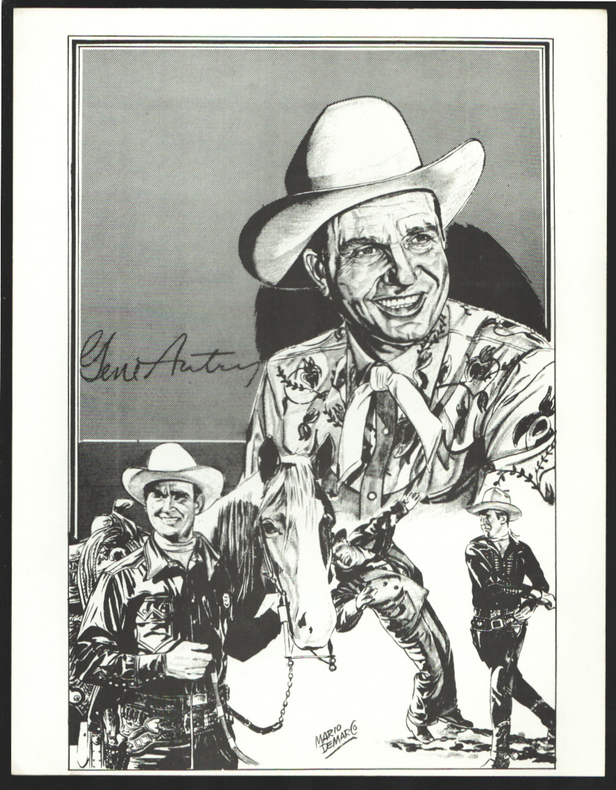 Gene Autry Real West Movie Hall of Fame Series Print Comic Art
