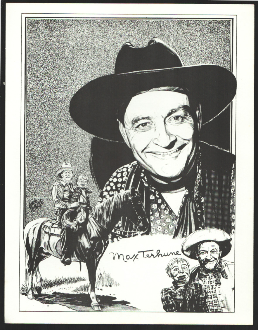 Max Terhune Real West Movie Hall of Fame Series Print Comic Art