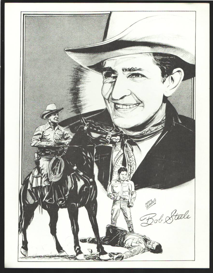 Bob Steele Real West Movie Hall of Fame Series Print Comic Art