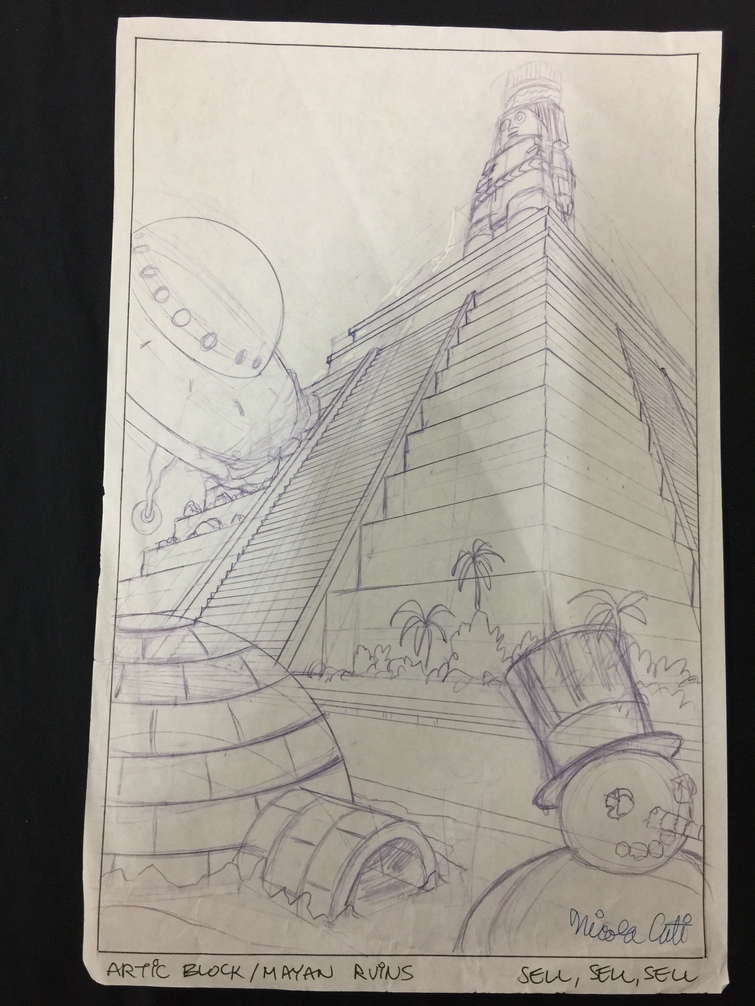 Nicola Cuti Animated TV Series Original Concept Art Comic Art