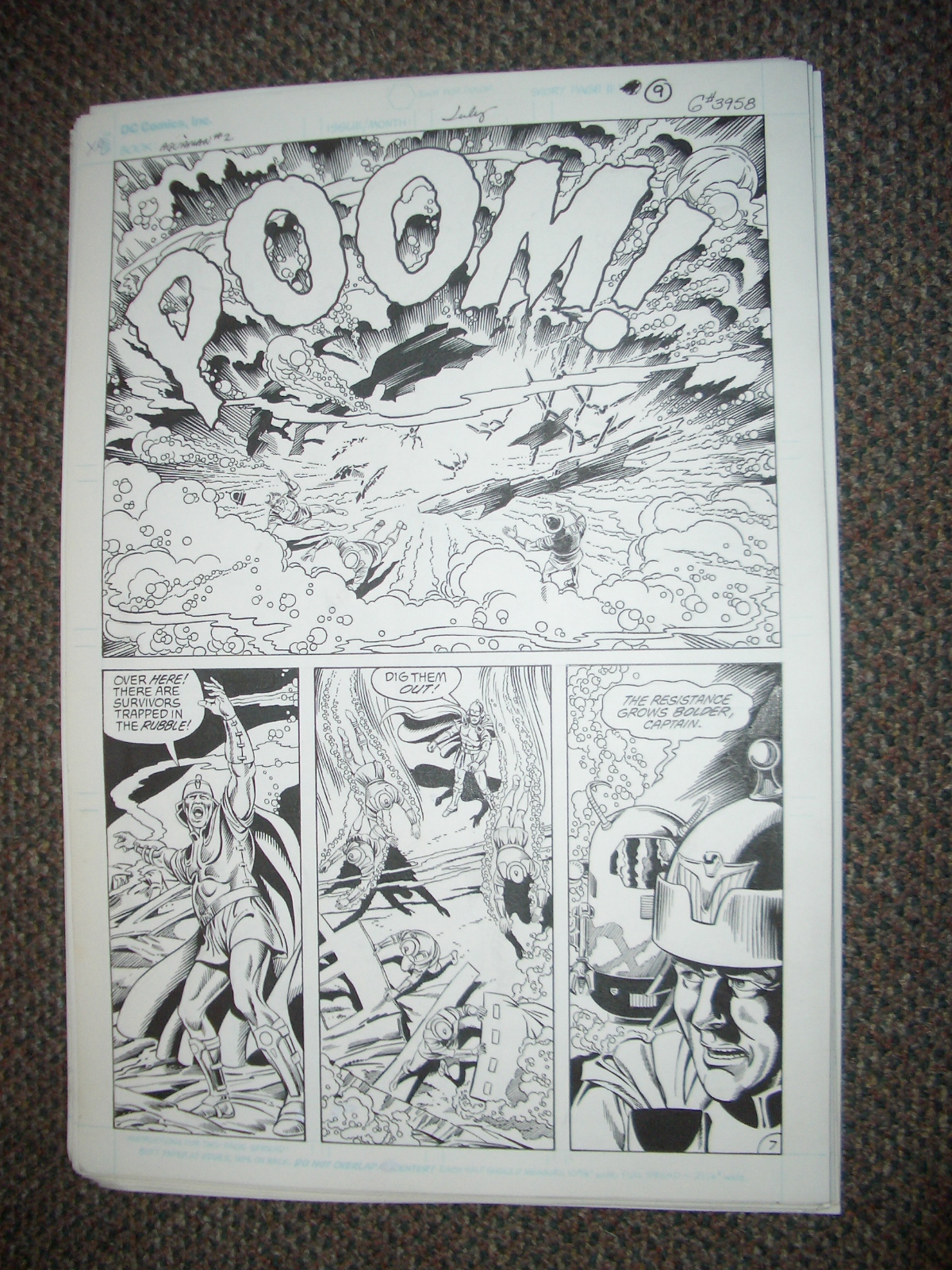 Curt Swan Original Art Aquaman #2 Page 7 Comic Art