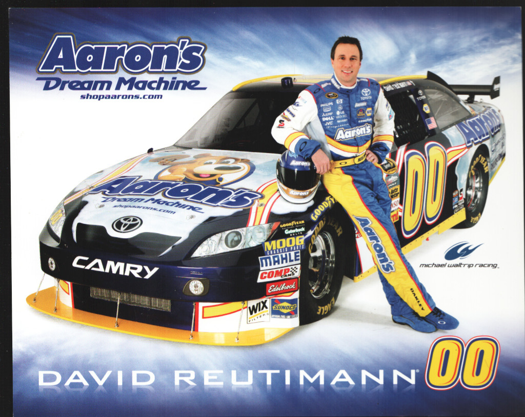 David Reutimann #00 Aaron's Dream Machine Camry Hero Card-NASCAR