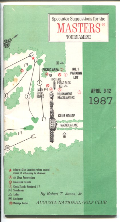 Masters Tournament Spectator Guide/ Augusta National Golf Club